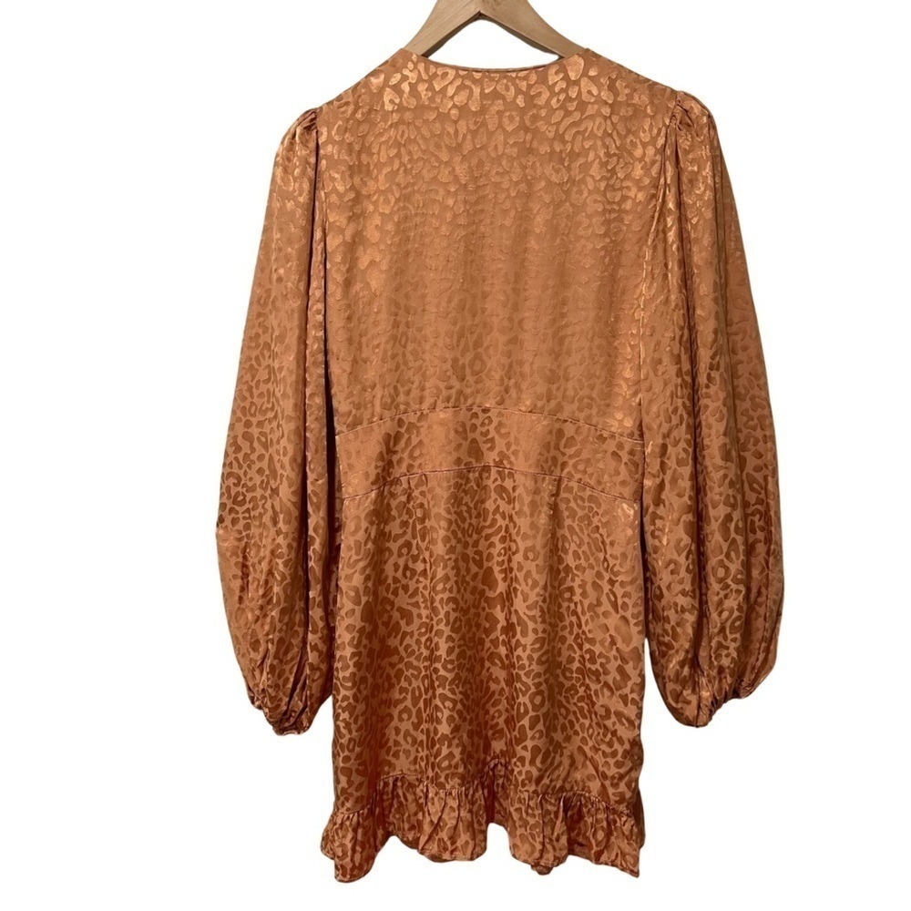 Revolve Lovers and Friends Stormy Dress Tan Animal Print SZ Medium Party Dress - Picture 7 of 8